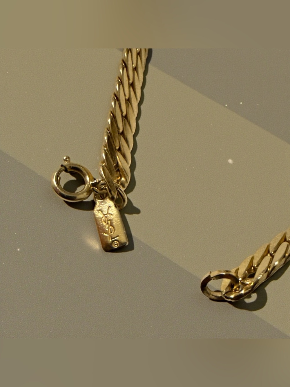 Yves Saint Laurent ✨ Gourmette Chain Bracelet - Picture 2 of 5